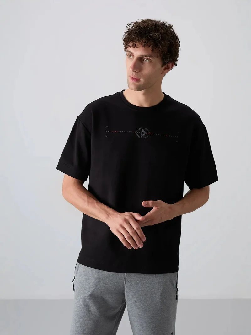تومي لايف TOMMY Oversized Printed Crew Neck T-Shirt