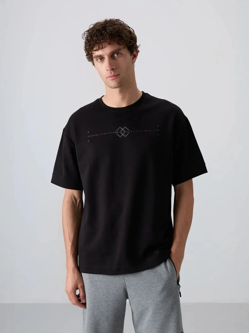 تومي لايف TOMMY Oversized Printed Crew Neck T-Shirt