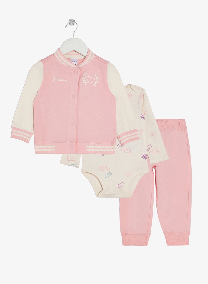 carter's Infant 3PC Cardigan Set - Image 1