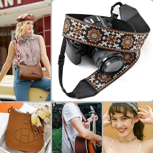 Shein Heavy Cotton Webbing 1.5 Inch 2 Inch Webbing Strap for Bag Straps, Outdoors Indoors Arts and Crafts, High Density Webbing with Jacquard Embroidery Pattern - Color 5-1.5" 5 Yards - Image 3