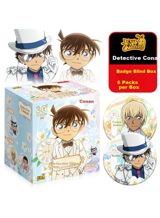Kayou Detective Conan Badge, 30th Anniversary, Kaito Kuki, Detective Conan, Gintama, Conan, Ran, Blind Box, Merchandise - Image 1