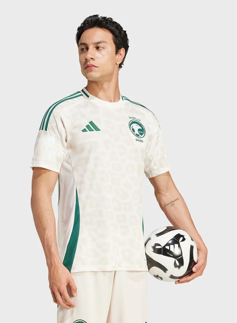 اديداس قميص كرة قدم رجالي أبيض مقاس