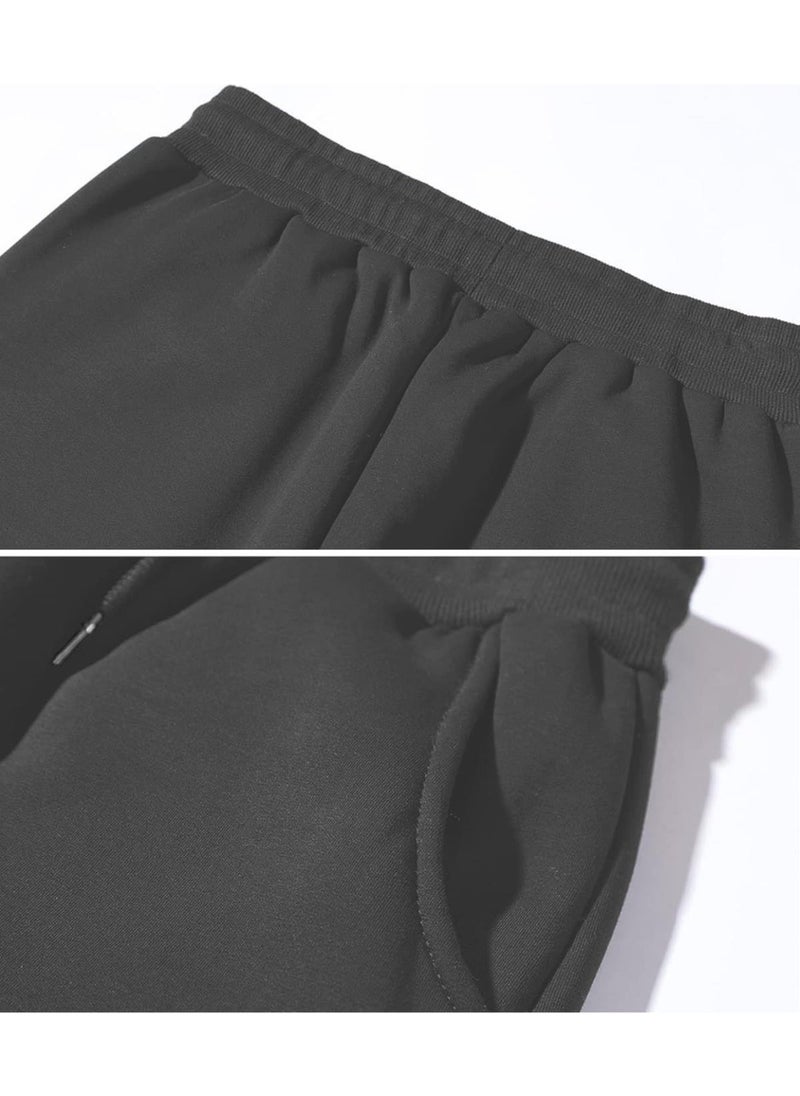Ghassy Co. - Men's Ultra Thermal Winter Sherpa Lined Active Running Normal Leg Jogger Sweatpants - Image 1