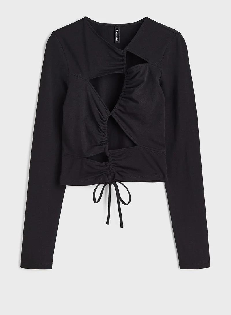 H&M Cut Out Detail Top