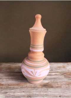 Water jug ​​30cm high and 14cm wide with lid for drinking and decoration