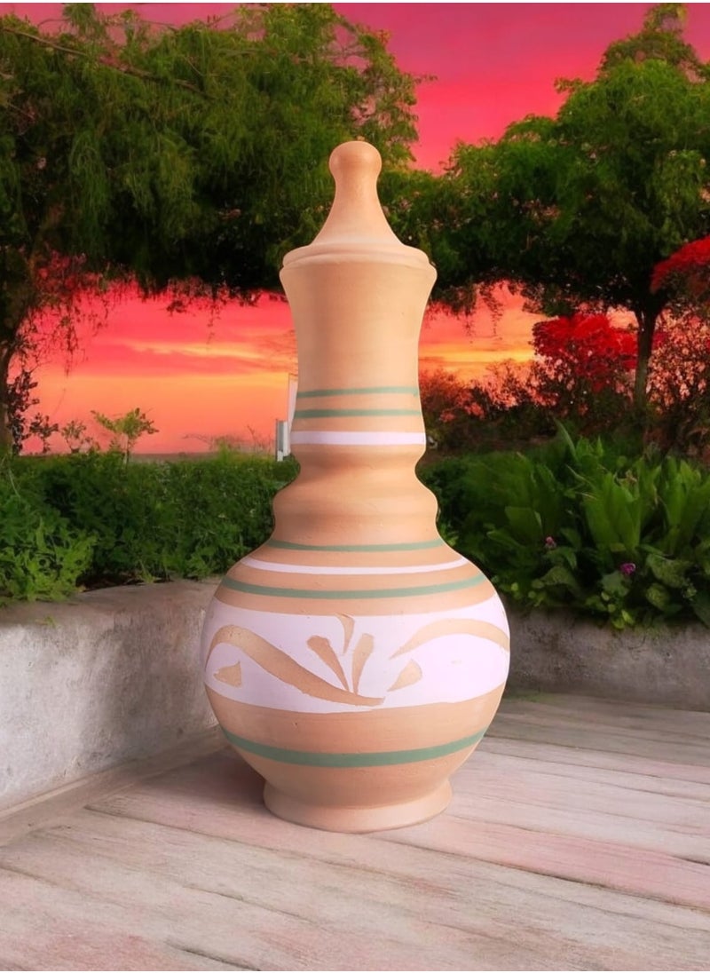 Generic - Water jug ​​30cm high and 14cm wide with lid for drinking and decoration - Image 1