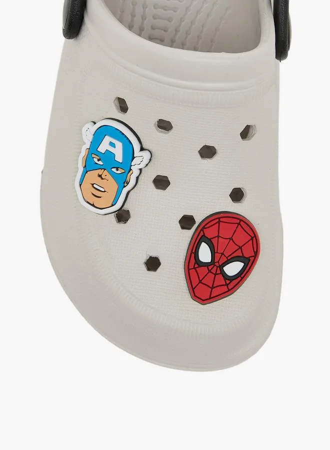 Marvel GREY Boys Light-Up Backstrap School Clogs for Men | Best Price UAE