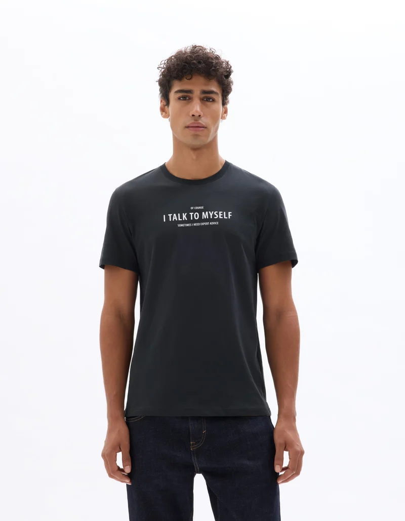 Celio Mexmind Navy Short Sleeves Tshirt
