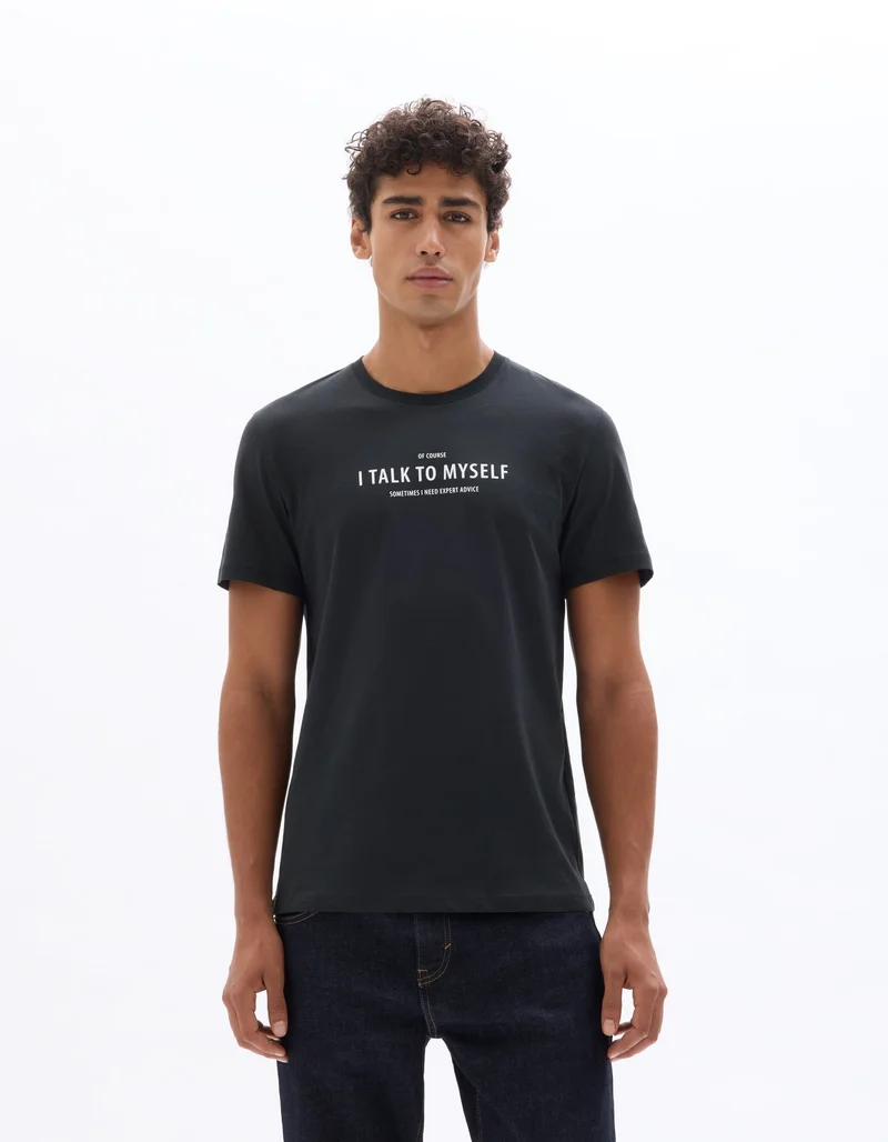 Celio Mexmind Navy Short Sleeves Tshirt
