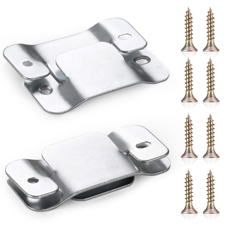 SONGTIY 4PCS Sectional Couch Connectors Furniture Connector, Premium Metal Sofa Interlocking Sofa Connector Bracket with Screws, Suitable for Loveseat - Image 1
