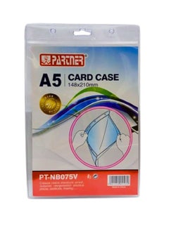 PARTNER A5 size transparent hard PVC used for documents up to 148 x 210mm or 5.8 x 8.3 inch. Perfect for picture, certificate, drawing and more  - Image 2