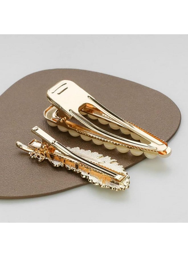 تشاندركاش مشبك شعر معدني من CHANDERKASH مكون من 11 قطعة على الطراز الكوري مزين باللؤلؤ وأحجار الراين ودبابيس شعر وإكسسوارات شعر - Image 5