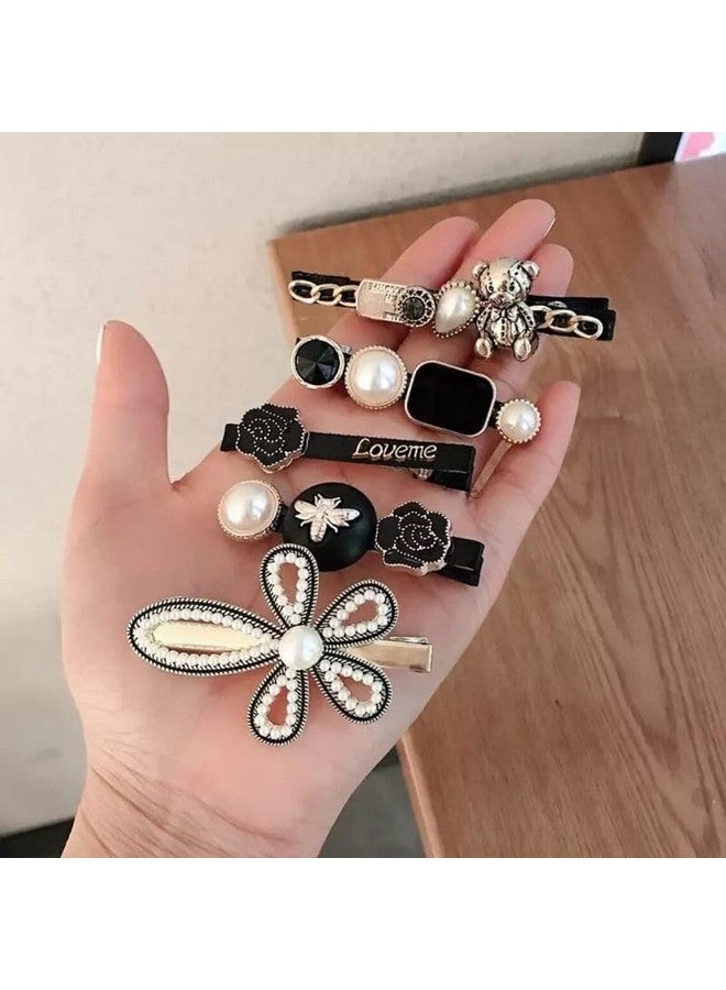 تشاندركاش مشبك شعر معدني من CHANDERKASH مكون من 11 قطعة على الطراز الكوري مزين باللؤلؤ وأحجار الراين ودبابيس شعر وإكسسوارات شعر - Image 3