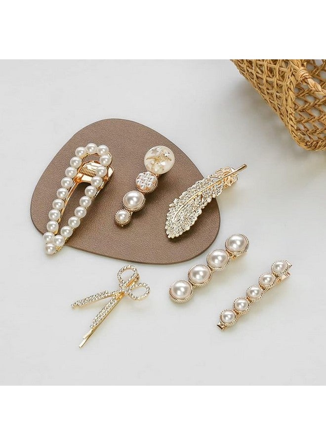 تشاندركاش مشبك شعر معدني من CHANDERKASH مكون من 11 قطعة على الطراز الكوري مزين باللؤلؤ وأحجار الراين ودبابيس شعر وإكسسوارات شعر - Image 4