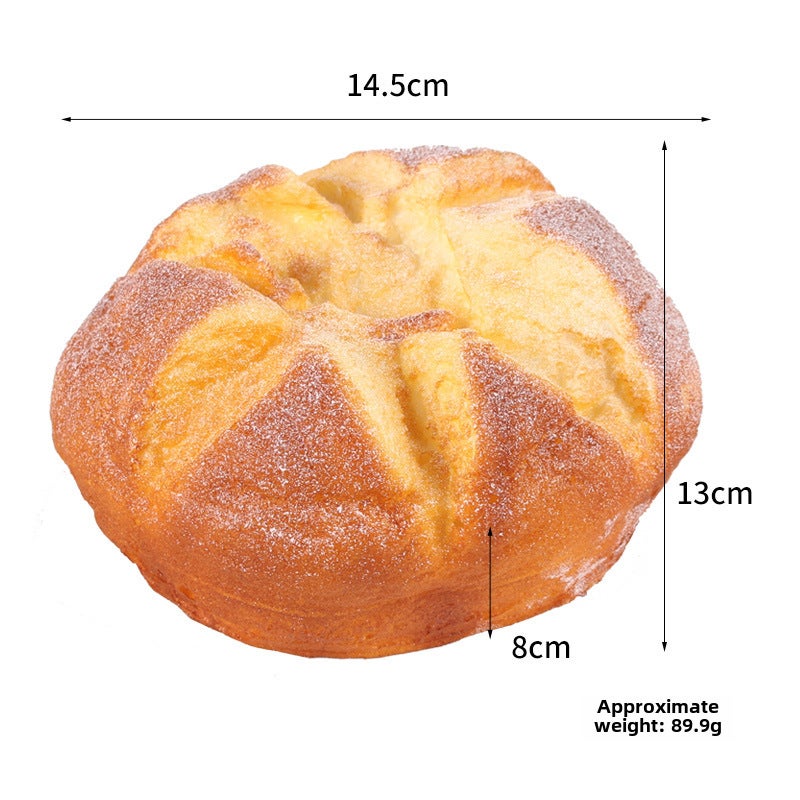Realistic Caterpillar Bread Cake Model Big opening bread 