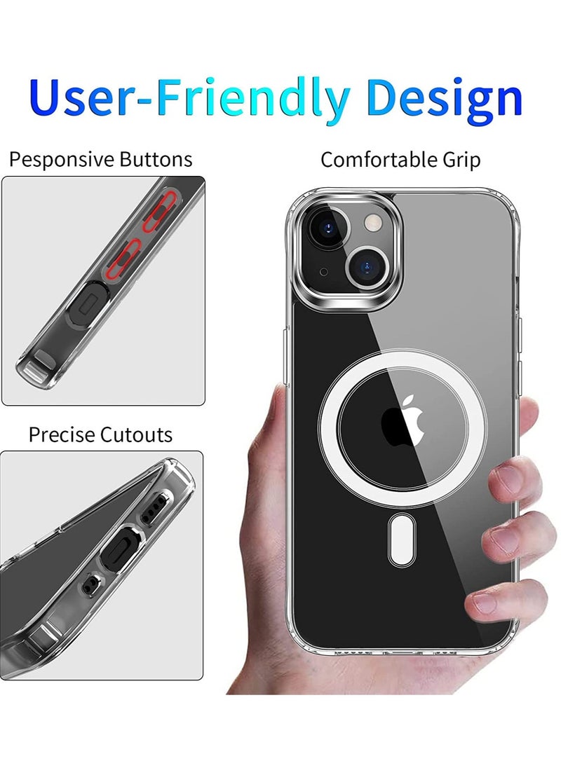 YoYoTech iPhone 14 Plus Magsafe Case 6.7 Inch  (2022) Slim Thin Magnetic Case Anti Yellowing- Shock Resistant Anti-Scratch and Anti-Drop Hard Back- Crystal Clear.  - Image 2