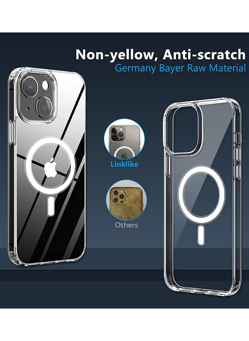 YoYoTech iPhone 14 Plus Magsafe Case 6.7 Inch  (2022) Slim Thin Magnetic Case Anti Yellowing- Shock Resistant Anti-Scratch and Anti-Drop Hard Back- Crystal Clear.  - Image 4