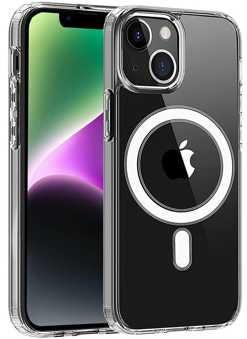 YoYoTech iPhone 14 Plus Magsafe Case 6.7 Inch  (2022) Slim Thin Magnetic Case Anti Yellowing- Shock Resistant Anti-Scratch and Anti-Drop Hard Back- Crystal Clear.  - Image 1