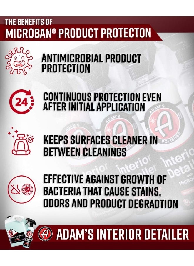 Adam's Polishes - Interior Detailer (Gallon) - Total Car Interior Cleaner, Protectant & Dressing - Image 1