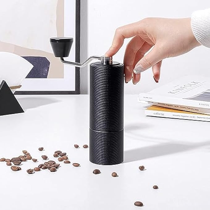 TIMEMORE Chestnut C3 Manual Coffee Grinder 2022 New Version S2C Stainless Steel Conical Burr Capacity 20G Adjustable Setting HighPrecision Double Bearing PositioningMatte Black - Image 5