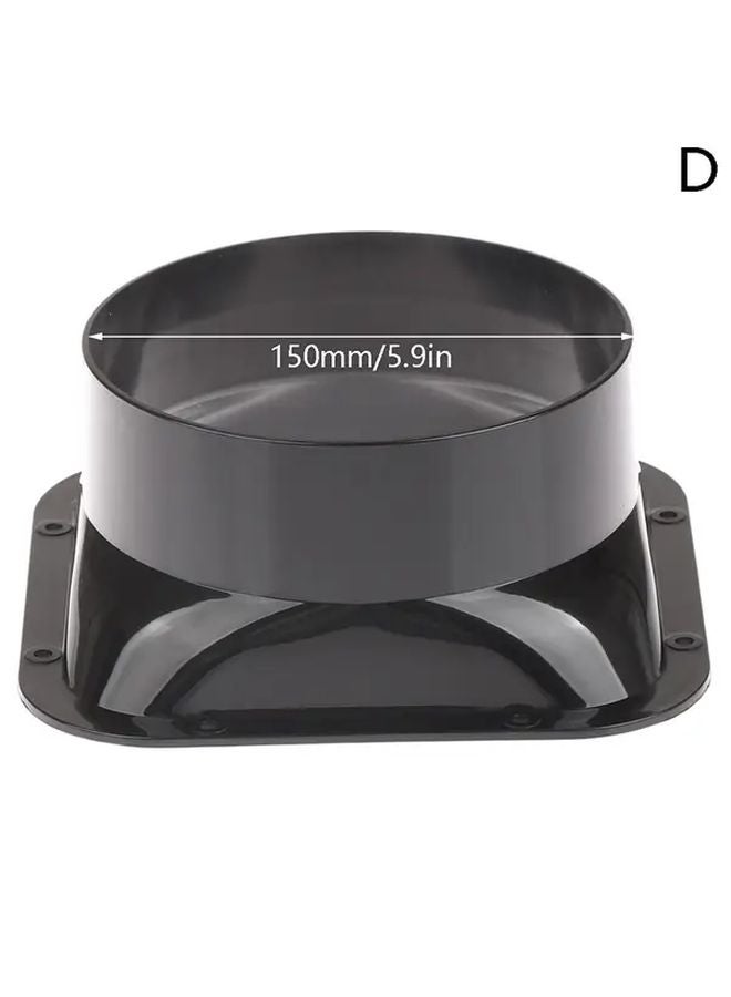 Model C 100 150mm Long Flange Duct Fan Hose Connector For Kitchen Hood Ventilation - Image 4