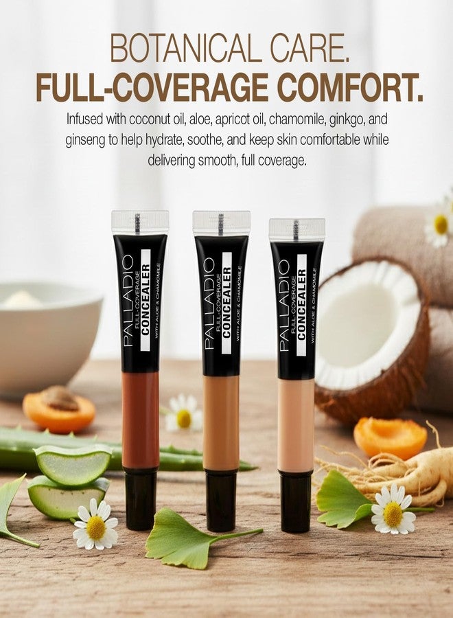 Palladio Full Coverage Concealer - Creamy Face & Under Eye Formula, Disguises Dark Circles, Blemishes, Fine Lines, Evens Skin Tone (Milk Coffee) - Image 5