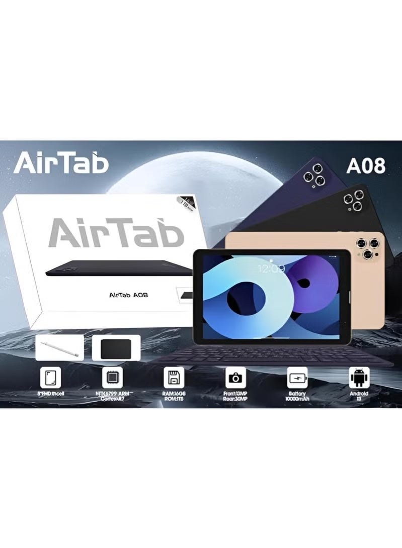 AirTab “AirTab A08 8-Inch 5G Android Tablet with 24GB RAM and 1TB Storage, High-Speed 5G Connectivity, Stylus and Keyboard Bundle, Ultra-Fast Performance for Work, Study, Gaming, Streaming, and Creative Projects, Portable and Stylish Device for All Users.” - Image 5