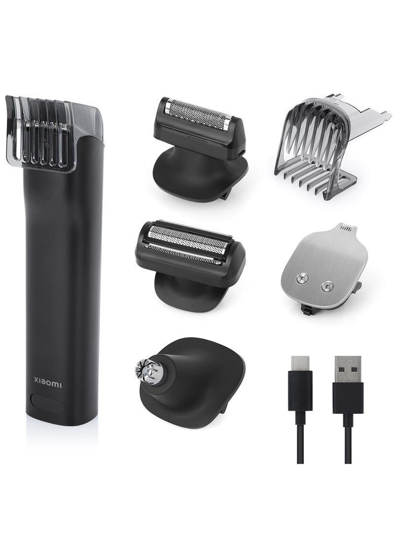 Xiaomi 7-Piece Professional Rechargeable Electric Hair Trimmer Set Xiaomi Grooming Kit Pro Black - Image 4