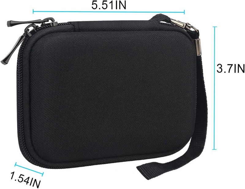 Lacdo Hard Carrying Case for Samsung T9 Portable Solid State Drives 1TB 2TB 4TB USB 3.2 External SSD Hard EVA Shockproof Storage Travel Bag, Black+Black - Image 5