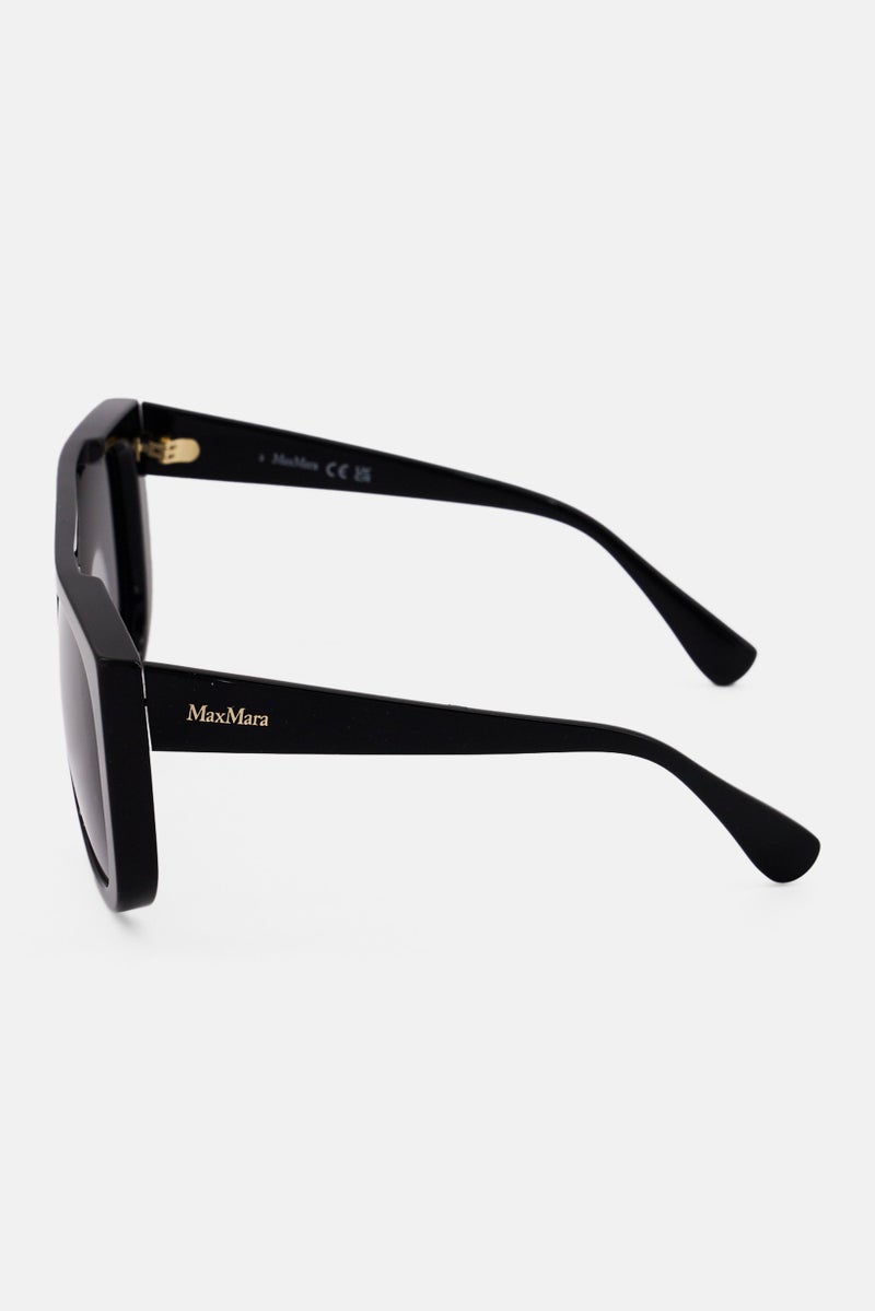 MaxMara Women MM007301A60 Square Sunglasses, Black - Image 2
