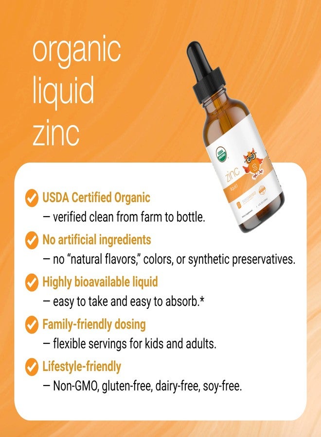 Serawise Organic Liquid Zinc by Dr. Ana Maria Temple | Immune & Skin Support | USDA Certified Organic, No Artificial Ingredients or Natural Flavors | Family Friendly Dosing | 4 Fl Oz - Image 4