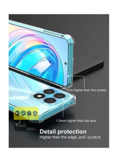 Wtech Shock Proof Transparent Hard PC Back Case Cover For Honor X8a 4G Clear  - Image 4