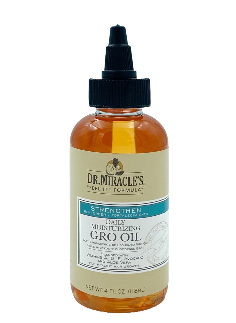 Dr Miracle's - Dr. Miracle’s Daily Moisturizing Gro Oil – Strengthen & Nourish Hair Naturally (118ml) - Image 1