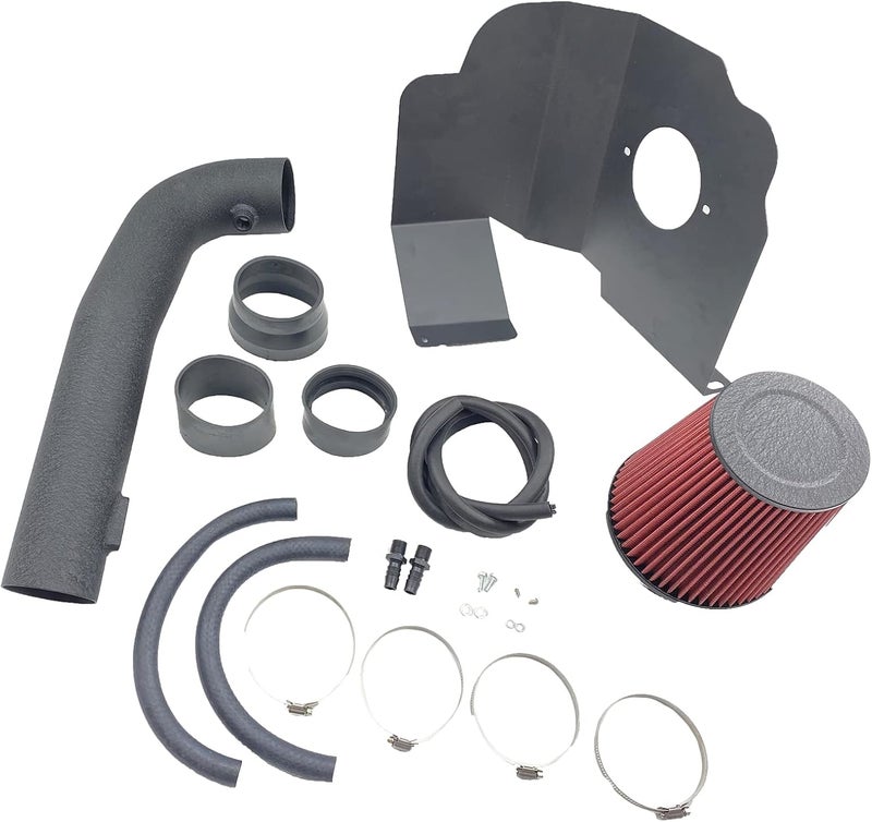 MOOSUN Cold Air Intake Kit W/Filter High Performance for 2014-2020 Chevy/GMC/Cadillac (Silverado 1500, Suburban, Tahoe, Sierra 1500, Yukon, Yukon Denali, Escalade) V8 5.3L 6.2L (Black & Red) - Image 3