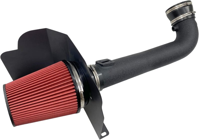 MOOSUN Cold Air Intake Kit W/Filter High Performance for 2014-2020 Chevy/GMC/Cadillac (Silverado 1500, Suburban, Tahoe, Sierra 1500, Yukon, Yukon Denali, Escalade) V8 5.3L 6.2L (Black & Red) - Image 1