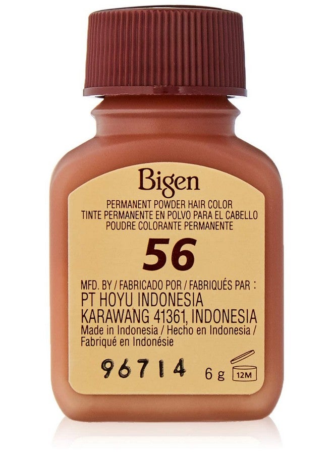 Bigen Permanent Powder Hair Color 56 Medium Brown 1 Ea (Pack Of 4) - Image 3