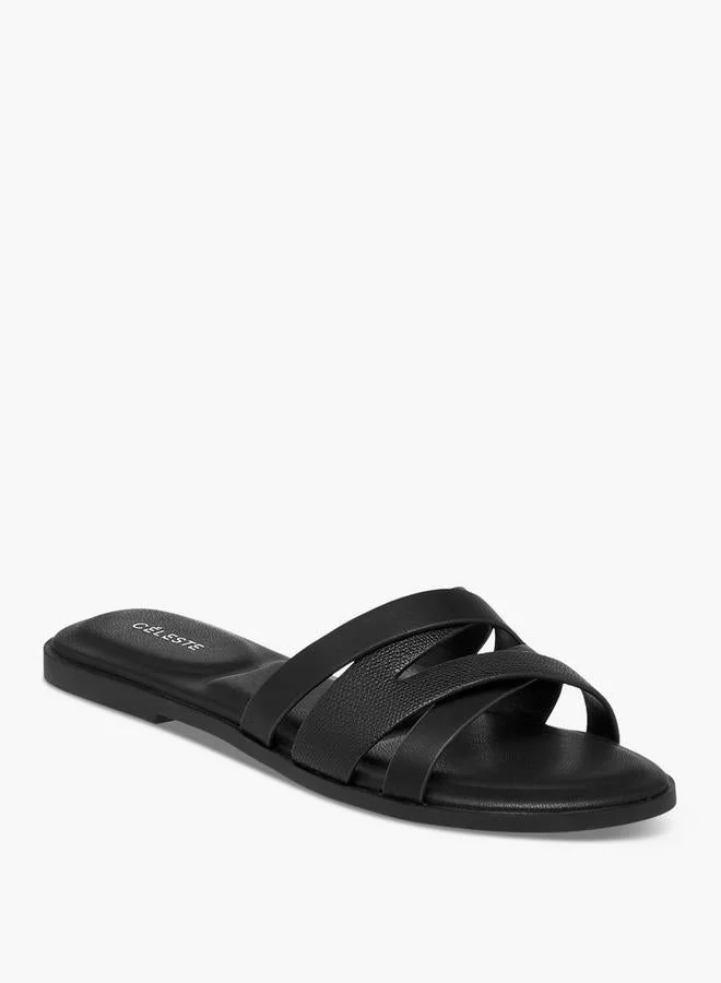 Celeste Women's Cross-Strap Slip-On Sandals