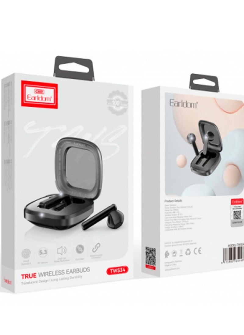 Generic - NEW TWS-34 Bluetooth Stereo Headset - True Wireless Sound, Compact Design (Black) - Image 1