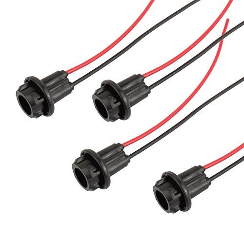 TOMALL T10 W5W 194 Bulbs Sockets PreWired Connector Pack of 4 - Image 1