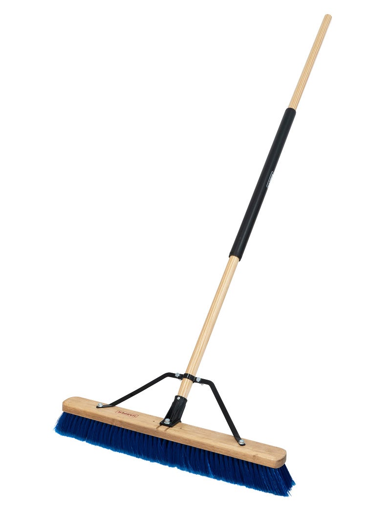 Harper Harper 20201044 24 in IndoorOutdoor Dry AllPurpose Push Broom with Dual Bristles for Dust Gravel Debris 