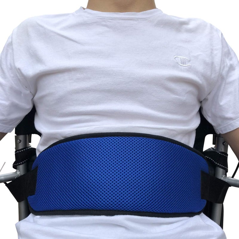 Kitwe Wheelchair Seat Belt Adjustable Medical Wheelchair Safety Harness for Patient Caring, Cushion Harness Straps with Easy Release Buckle - Image 1
