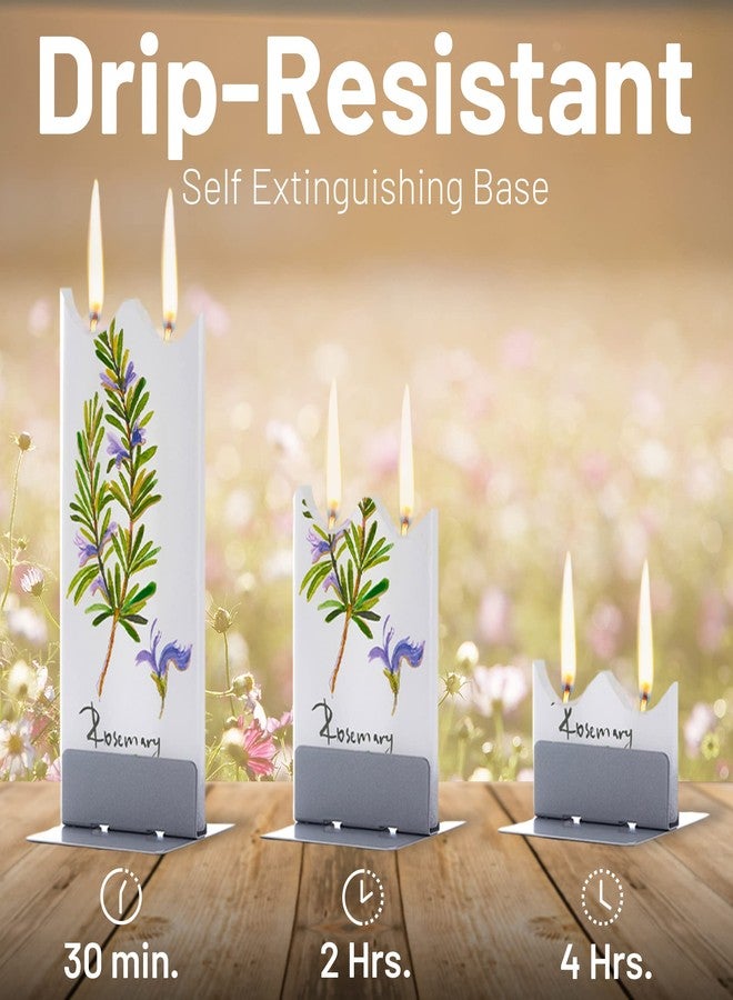 FLATYZ Handmade Flat Candle - Sunflower | Hand Painted, Unscented Decorative Candles | Drip-Resistant & Smoke-Free 2 Wick Candle for Home & Room Decor | Steel Stand Included - Image 3