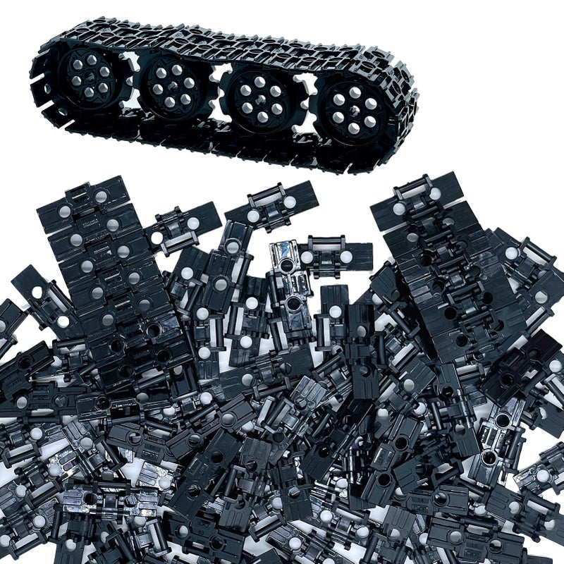 Miutrue 108Pcs Technical Parts Tank Track Wheels Treads Chain Links Motorcycle Car Accessories Building Blocks Toys for 612 Years Old Boys Kids Gift Tight fit Major Brands - Image 2
