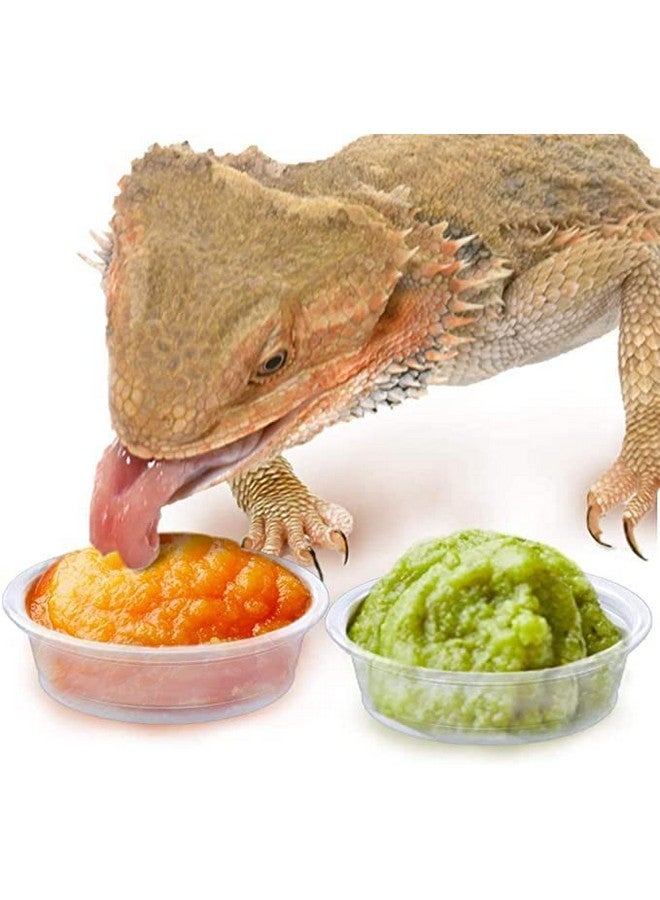 SunGrow Reusable Gecko Food & Water Cups, 50 Pcs, 0.5 Oz Recyclable Plastic Bowls, Fits Small Stands & Feeders, Durable & Easy To Clean, Ideal For Reptiles  In Resealable Bag - Image 1