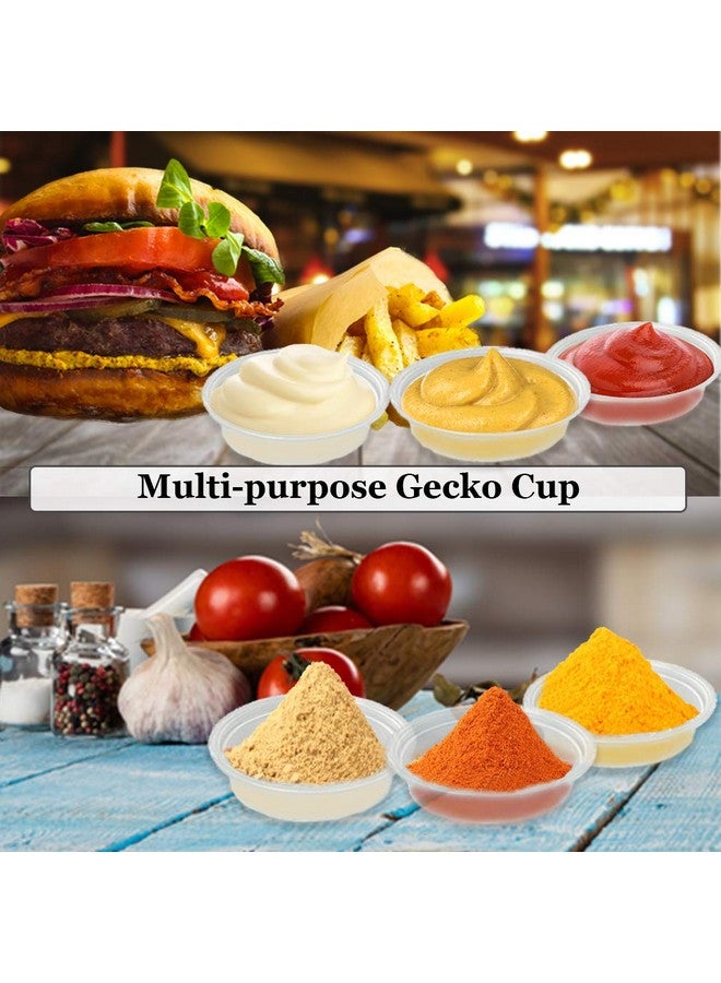 SunGrow Reusable Gecko Food & Water Cups, 50 Pcs, 0.5 Oz Recyclable Plastic Bowls, Fits Small Stands & Feeders, Durable & Easy To Clean, Ideal For Reptiles  In Resealable Bag - Image 5