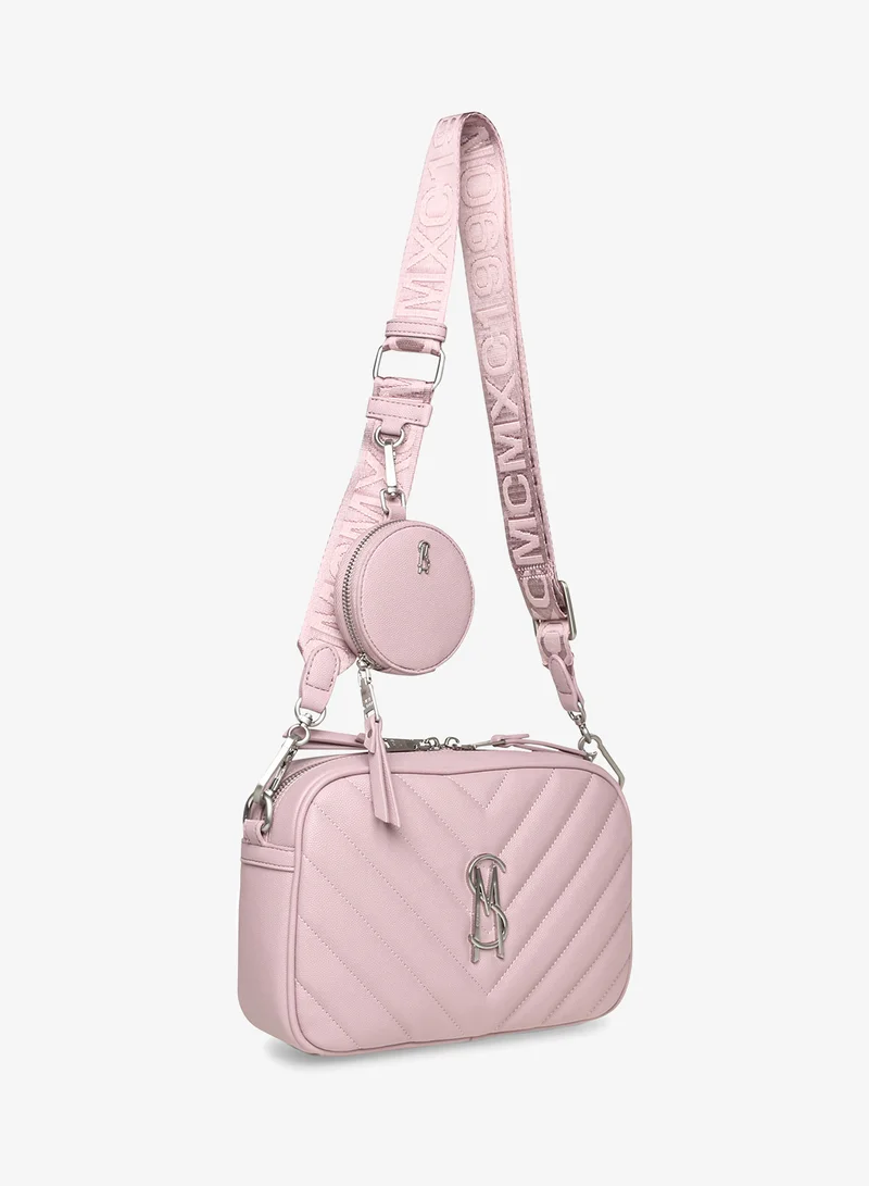 ستيف مادن حقيبة كروس بودي جلد كافيار بقلاب