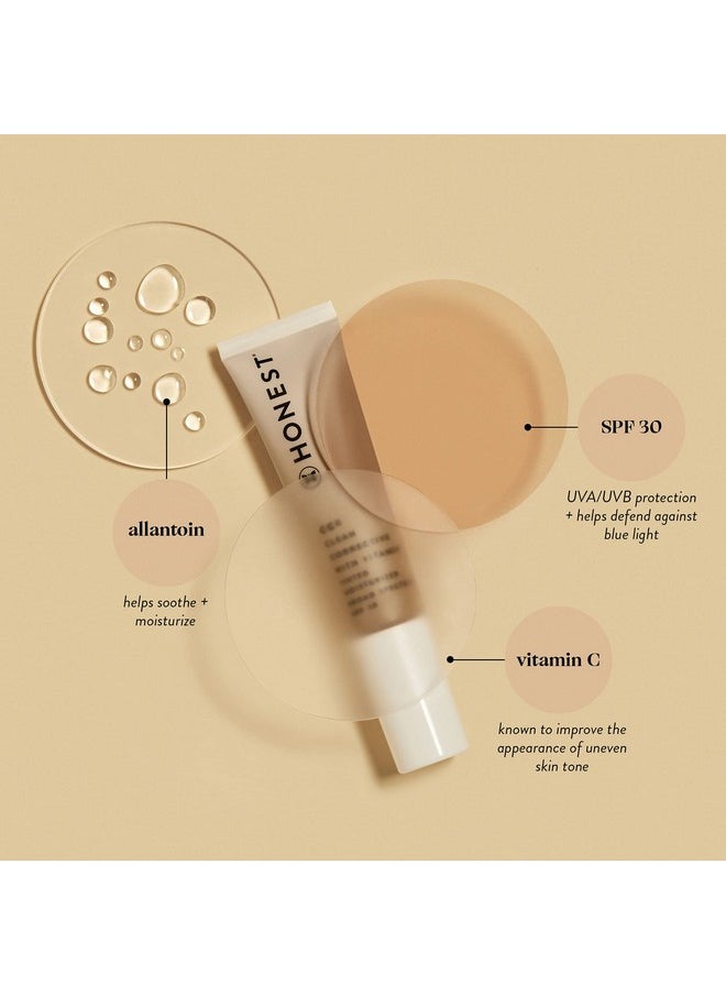 أونيست بيوتي - سي سي سي كلين مصحح مع مرطب ملون بفيتامين سي | المعدنية SPF 30 | نباتي + لم يتم الإساءة إلى الحيوانات في تصنيعه | تندرا فير، 1 أونصة سائلة - Image 1