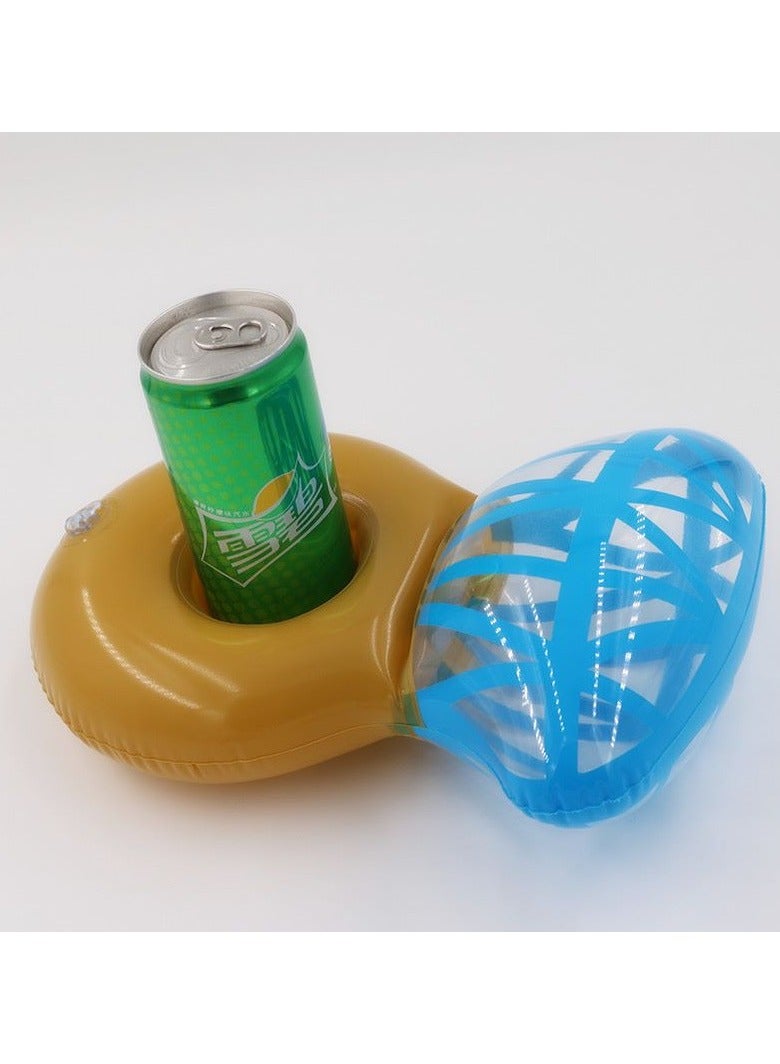 Loquat Ring Shape Inflatable Swimming Pool Portable Cup Holder - Image 2