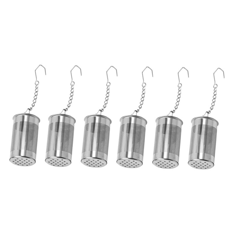 6 Pcs Stainless Steel Tea Infuser Strainer Filter Set For Home And Office Use - Image 2