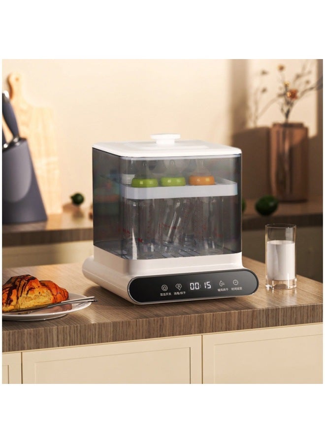 Rhythm Baby Bottle Sterilizer With Drying Two-in-one Steam Sterilization Baby Warm Milk Warmer Sterilization Cabinet Small - Image 1